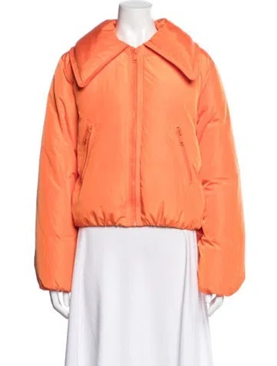 Pre-owned Ganni Jacket In Orange