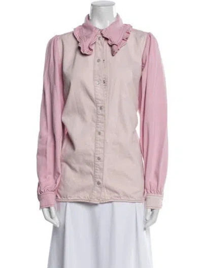 Pre-owned Ganni Jacket In Pink
