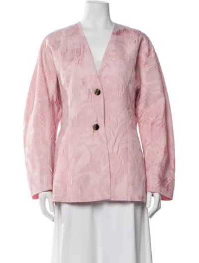 Pre-owned Ganni Jacket In Pink