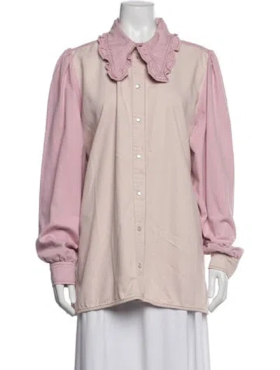 Pre-owned Ganni Jacket In Pink