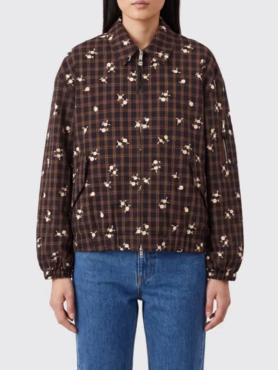 Ganni Jacket Woman Color Brown