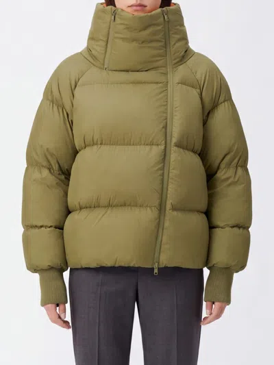 Ganni Jacket Woman Color Olive In Green
