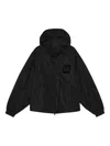 Ganni Nylon Blouson Jacket In Black
