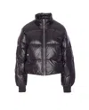 Ganni Recycled Nylon Puffer Jacket In Black