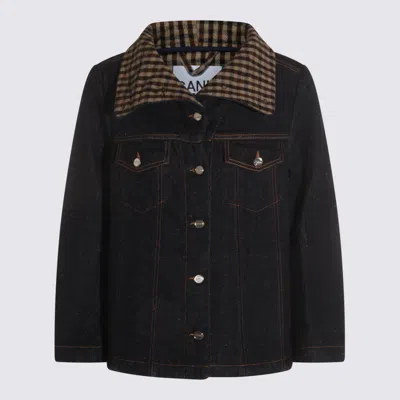 GANNI JACKETS BLUE AND GREEN