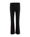 Ganni Jacquard Flared Trousers In Black