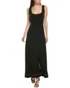 Ganni Jacquard Jersey Maxi Dress In Black