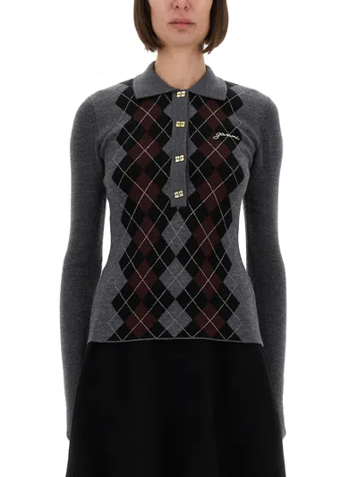 GANNI JACQUARD WOOL SWEATER