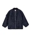 Ganni Botanic Jacquard Jacket In Black