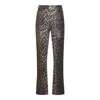 Ganni Leopard Cotton Jeans