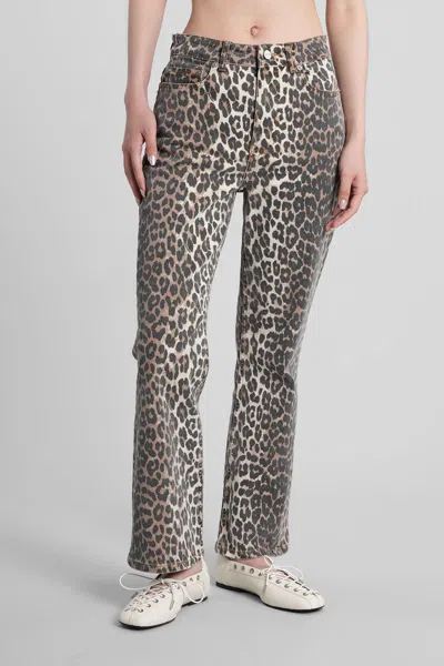 Ganni Jeans In Brown