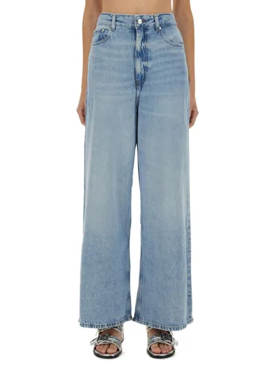 Ganni Jeans Baggy In Blue