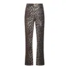 Ganni Organic Cotton Cropped Jeans In Multi