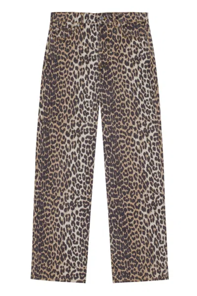 GANNI GANNI JEANS BROWN