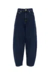 Ganni Rigid Stary Horseshoe Jean In Darkbluestone