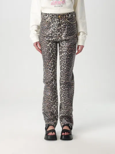 Ganni Jeans  Woman Color Brown