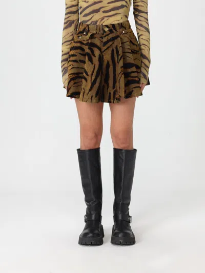 GANNI JEANS GANNI WOMAN COLOR BROWN,H60611032