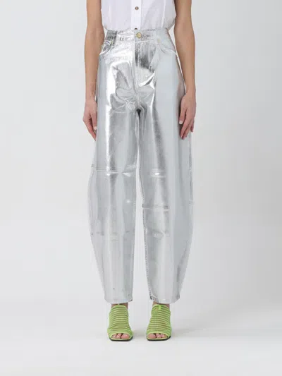 Ganni Jeans  Woman Color Silver