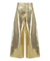 Ganni Jeans In Gold