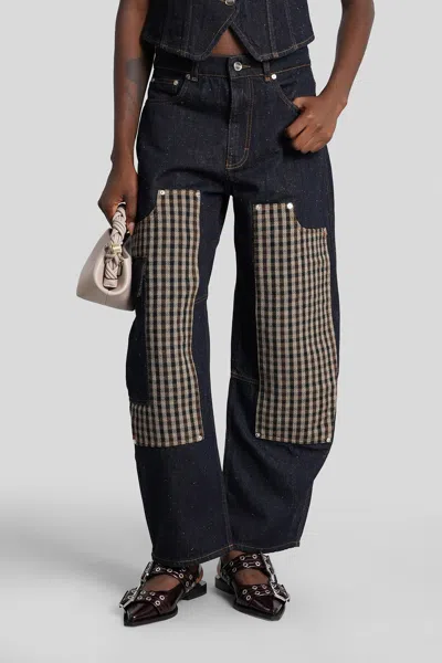 GANNI JEANS IN BLUE COTTON