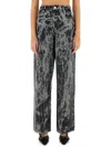 Ganni Jeans Tie Dye Izey In Multicolor
