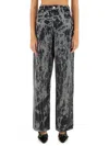 Ganni Tie-dye Jeans In Multicolour
