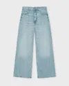 Ganni Jeans Soft Rigid Denim Baggy Light Blue Wash