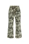 GANNI GANNI ALLOVER FLORAL PRINTED FLARED JEANS