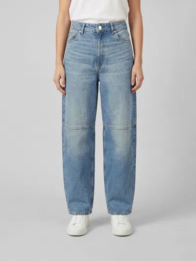 Ganni ジーンズ レディース カラー ブルー In Blue