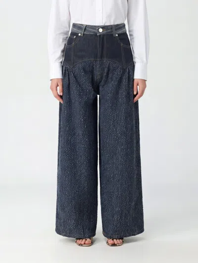 Ganni Jeans Woman Colour Blue