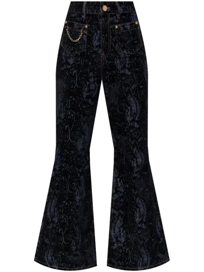 GANNI JEANSY FLARED TROUSERS
