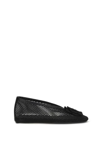 Ganni Jenny Ballerina Flat In Black