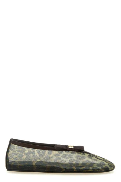 Ganni 'jenny' Ballet Flats In Brown