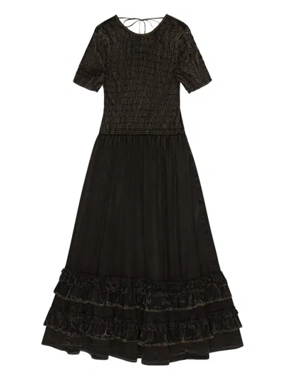 Ganni Klassisches Jersey-kleid In Black