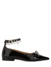 Ganni Jewel Ballerina In Black