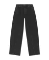 Ganni Jozey Corduroy Trousers In Black
