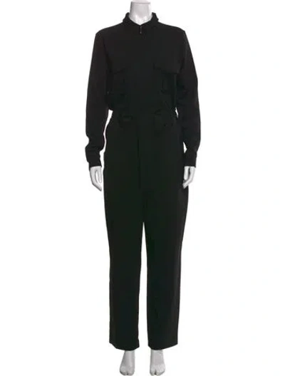 Pre-owned Ganni Jumpsuit In Black