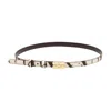 Ganni Kat Belt In Ivory