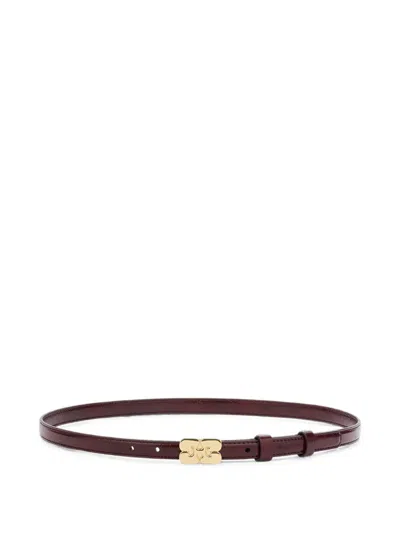 Ganni Kat Belt Small In Red In Rot
