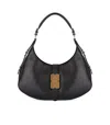 Ganni Kat Black Small Shoulder Bag In Black