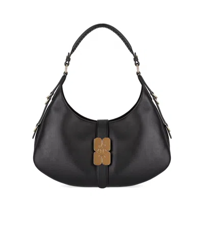 Ganni Kat Black Small Shoulder Bag