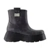 Ganni Kat Low Vintage Ankle Boots In Animal Print