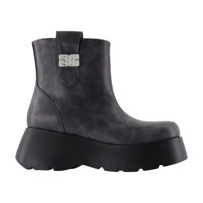 GANNI GANNI KAT LOW VINTAGE ANKLE BOOTS