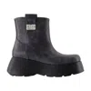 Ganni Kat Low Vintage Ankle Boots In Black