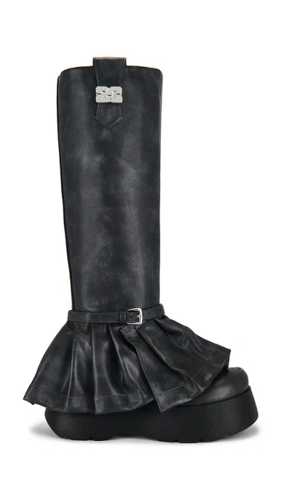 Ganni Kat Platform Boot In Black