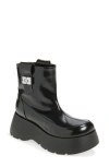 Ganni Kat Platform Ankle Boots In Black