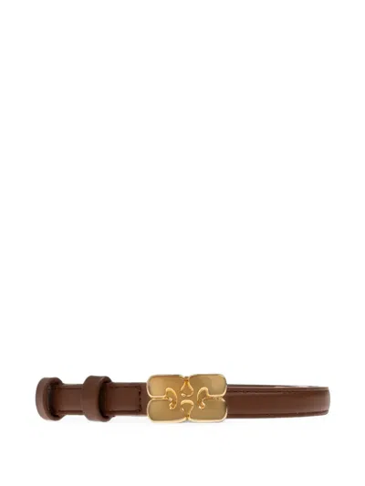 Ganni Kat Small Belt In Brown