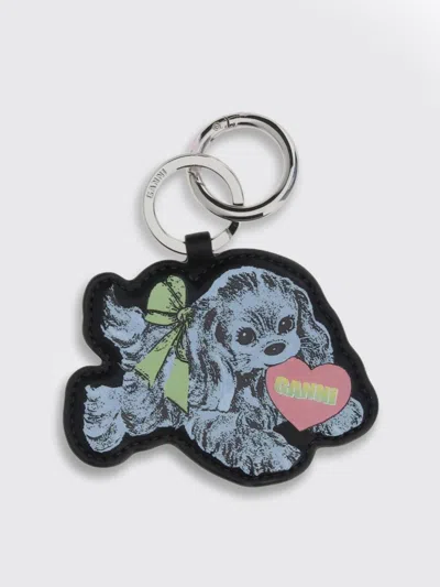 Ganni Key Chain  Woman Color Blue