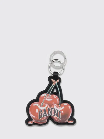 Ganni Cherry Keyring In Multi