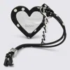 Ganni Keychains Blacks And Greys In Black